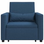 vidaXL Canapé Lit Simple Bleu 90 x 165 x 87 cm tissu