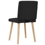 vidaXL Chaises à manger lot de 2 noir tissu