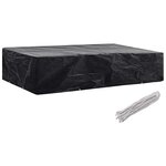 vidaXL Housse de chaise de jardin 8 œillets 218 x 77 x 55 cm