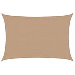 vidaXL Voile d'ombrage 160 g/m² Taupe 4x5 m PEHD