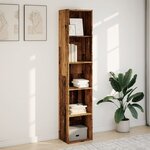 vidaXL Bibliothèque vieux bois 40x30x189 cm bois d'ingénierie