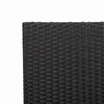 vidaXL Chaises empilables de jardin 2 Pièces Noir  Marron