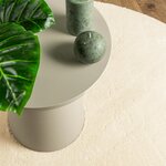 vidaXL Tapis HUARTE à poils courts doux et lavable crème Ø 100 cm