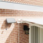 vidaXL Auvent Rétractable avec Blanc 400 ×300 cm tissu