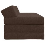 vidaXL Canapé-lit pliable Taupe 120 x 60 x 49 cm Tissu