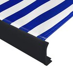 vidaXL Store à cassette motorisé 400x300 cm Bleu et blanc