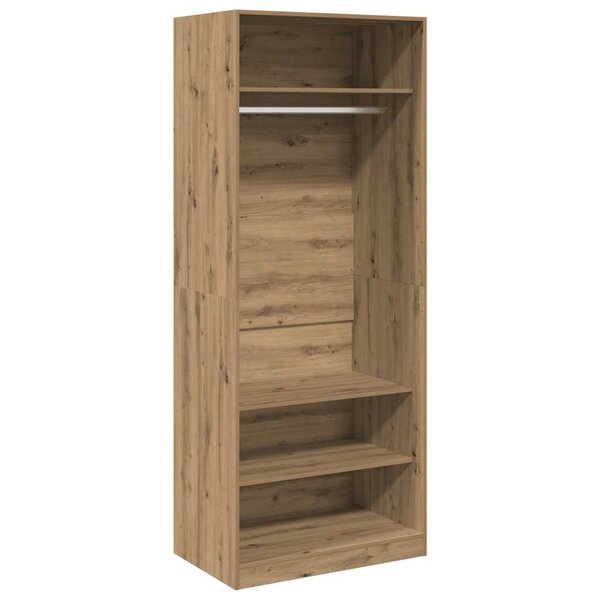 vidaXL Garde-robe chêne artisanal 80x50x200 cm bois d'ingénierie