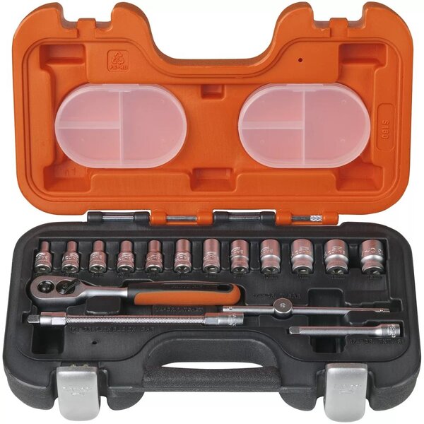 Bahco jeu de douilles de 1/4 po 16 pièces s160