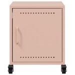 vidaXL Table de chevet rose 36x38 5x43 5 cm acier