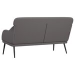 Banc banquette 110 x 76 x 80 cm synthétique gris 02_0010499