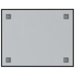 vidaXL Tableau noir magnétique mural Noir 50x40 cm Verre trempé