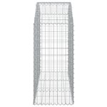 vidaXL Panier de gabions arqué 150x50x100/120 cm Fer galvanisé