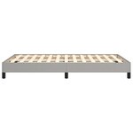 vidaXL Cadre de lit sans matelas gris clair 120x200 cm tissu
