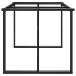 vidaXL Pieds de table à manger cadre en O 180x80x73 cm fonte