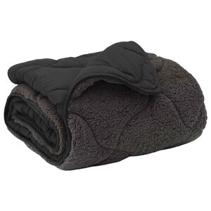 vidaXL Couette d'été 155 x 220 cm Été Anthracite Respirant