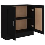 vidaXL Bibliothèque Noir 82 5x30 5x80 cm Bois d'ingénierie