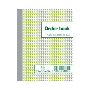 Orderbook Ligné 13 5x10 5cm 50 Feuillets Double Autocopiant - X 10 - Exacompta