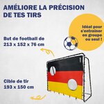 Best Sporting 11053-11067 - But de football 213 x 152 x 76 cm en noir avec cible de tir "Allemagne"