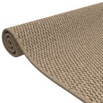 vidaXL Tapis de couloir aspect sisal sable 50x150 cm