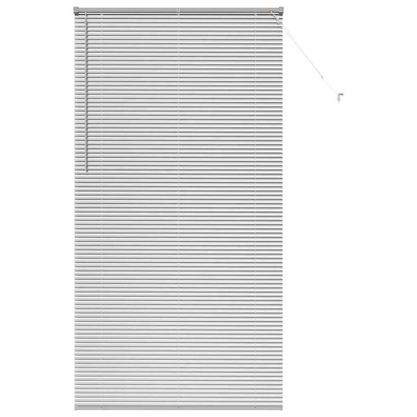 vidaXL Store de Fenêtre avec des rideaux Argent Aluminium