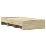 vidaXL Cadre de lit sans matelas chêne sonoma 75x190 cm