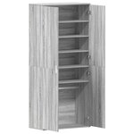 vidaXL Meuble à Chaussures Gris Sonoma 80x39x180 cm Bois d'ingénierie