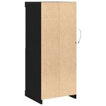 Buffet vidaXL avec lumières LED Chêne Noir 41x37x100 cm