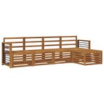 vidaXL Ensemble de canapés d'extérieur 5 pc Naturel
