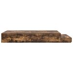 vidaXL Cadre de lit avec rangement Chêne fumé 236.5 x 120 x 31.5 cm
