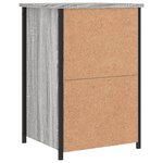 vidaXL Tables de chevet 2 Pièces sonoma gris 40x36x60cm bois d'ingénierie