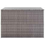 vidaXL Boîte de rangement de jardin gris 150x100x100 cm résine tressée