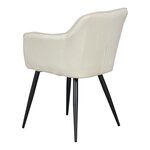 Lot de 4 chaises de salle à manger moderne design robuste 81 x 57 x 53 cm beige noir 03_0009801