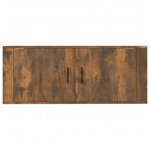 vidaXL Meuble TV mural Chêne fumé 100x34 5x40 cm