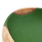 vidaXL Vasque à poser vert et marron ovale 59x40x15 cm céramique