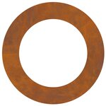 vidaXL Cache-pot en acier corten Acier corten Grand