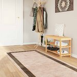 vidaXL Coureur de Tapis MARSA Noir 80 x 350 cm Polyester et PVC