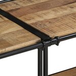 vidaXL Meuble TV 160x42x40 cm bois massif de manguier brut