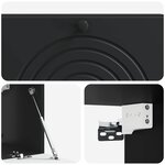 vidaXL Meuble TV mural Noir 98 x 31 x 30 cm Bois d'ingénierie