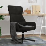 vidaXL Chaise de relaxation Noir Velours