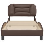 vidaXL Cadre de lit sans matelas marron 90x200 cm similicuir