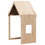 vidaXL Lit superposé et échelle et toit 90x200 cm bois de pin massif