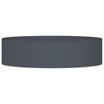 vidaXL Pot en métal anthracite Anthracite Métal Grand Durable