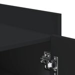 vidaXL Armoire à chaussures noir 52x37 5x100 cm bois d'ingénierie