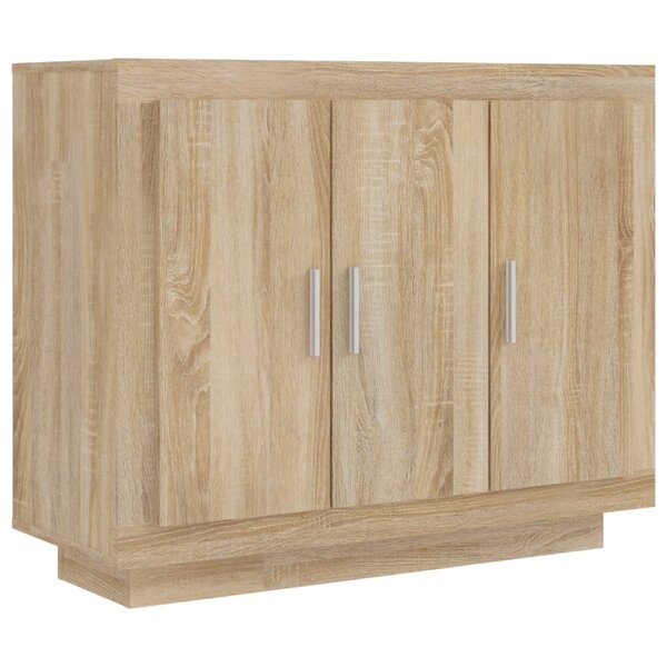 vidaXL Buffet Chêne sonoma 92x35x75 cm Bois d'ingénierie