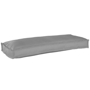 vidaXL Coussin pour banc de palette Gris 100 x 40 x 8 cm Tissu Oxford