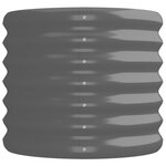 vidaXL Lit surélevé de jardin Acier galvanisé 224x40x36 cm gris