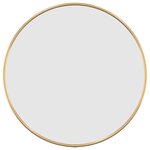 vidaXL Miroir mural Doré Ø 40 cm Rond