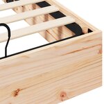vidaXL Cadre de lit ottoman avec rangement Naturel 160 x 200 cm