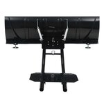 vidaXL Chasse-neige pour VTT 120 x 38 cm Noir