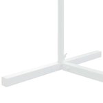 vidaXL Arche de mariage Blanc 100 x 39 x 200 cm Acier